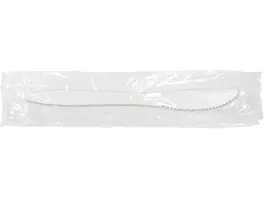 Berkley Square - Individually Wrapped Polypropylene Knives, Medium-Weight, 1000/Carton - White