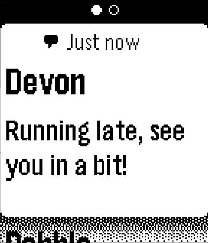 Alt View 12. Pebble - Steel Smartwatch 33mm Stainless Steel - Silver Leather.