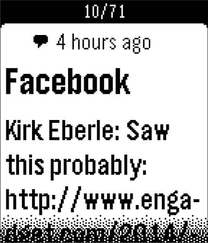 Alt View 6. Pebble - Steel Smartwatch 33mm Stainless Steel - Silver Leather.