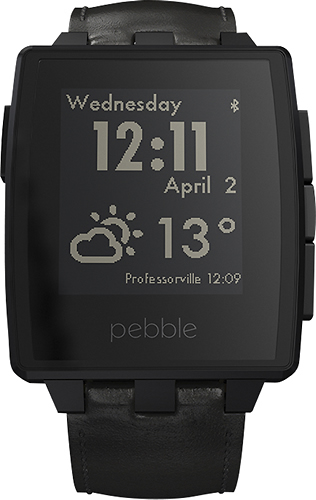 Pebble Steel Smartwatch 33mm Stainless Steel 401BLR - Best Buy