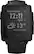 Front. Pebble - Steel Smartwatch 33mm Stainless Steel - Black Leather.