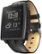 Left Zoom. Pebble - Steel Smartwatch 33mm Stainless Steel - Black Leather.