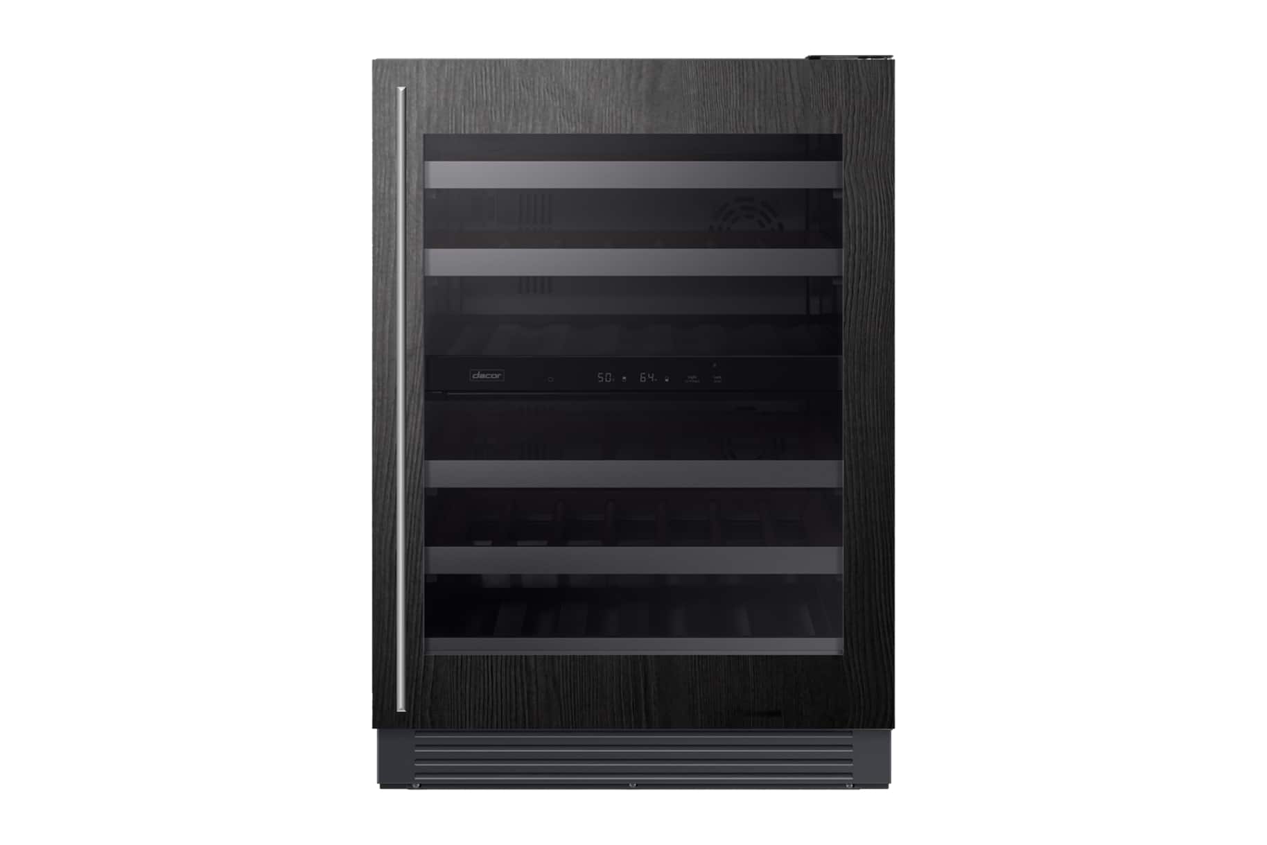 Dacor - 41-bottle 24-Inch Built-In Dual Zone Wine Cellar with Triple-Pane UV Glass and GlideRack System - Custom Panel Ready - Front_Zoom