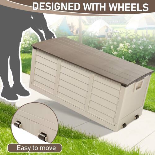 DESIGNED WITH WHEELS  
Easy to move