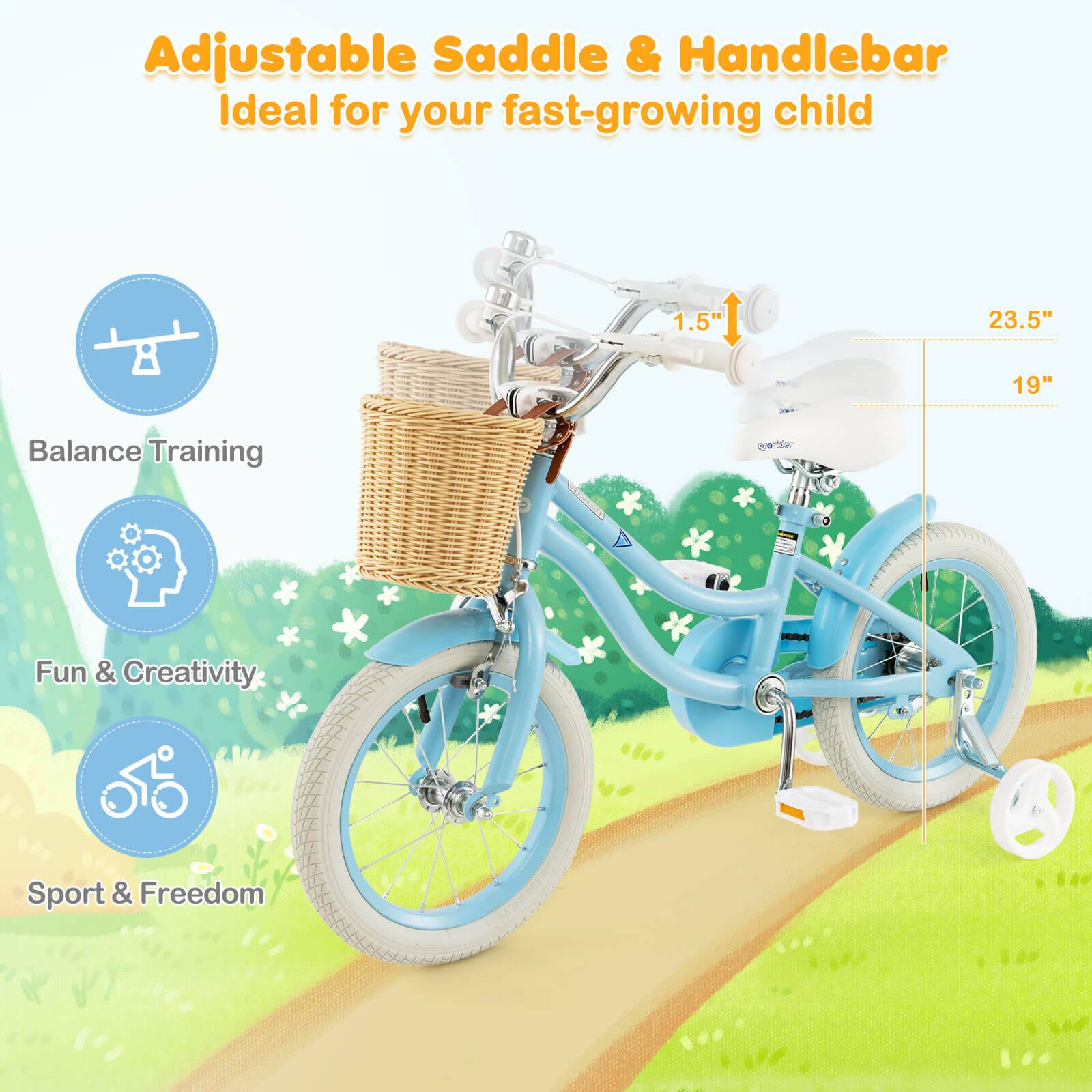 Adjustable Saddle & Handlebar  
Ideal for your fast-growing child  

Balance Training  
Fun & Creativity  
Sport & Freedom  

1.5"  
23.5"  
19"