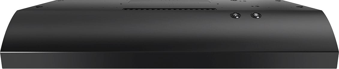 Front. Whirlpool - 30" Recirculating Range Hood - Black.