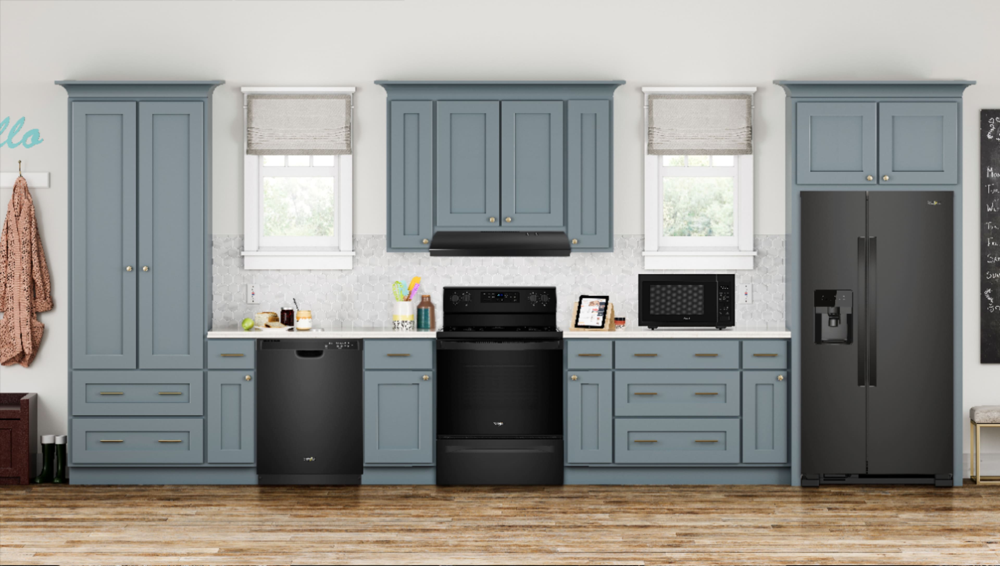 Alt View 12. Whirlpool - 30" Recirculating Range Hood - Black.