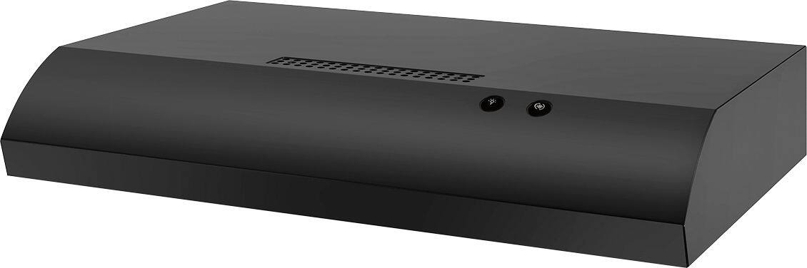 Left. Whirlpool - 30" Recirculating Range Hood - Black.
