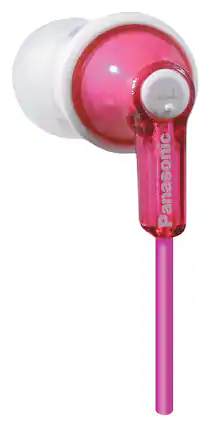 Front. Panasonic - Earbud Headphones - Pink.