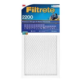 Filtrete - 14 in. W X 20 in. H X 1 in. D Polypropylene 2200 MPR Pleated Allergen Air Filter 1 pk
