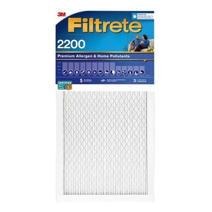 3M Filtrete 2200 Premium Allergen & Home Pollutants & CERTIFIED $