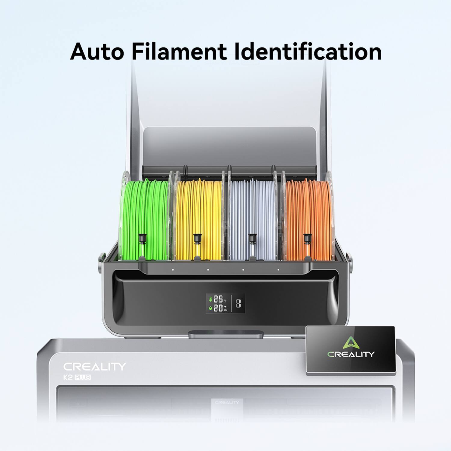 Auto Filament Identification i 88 7 88: L CREALITY K2 PLUS A CREALITY CREALITY