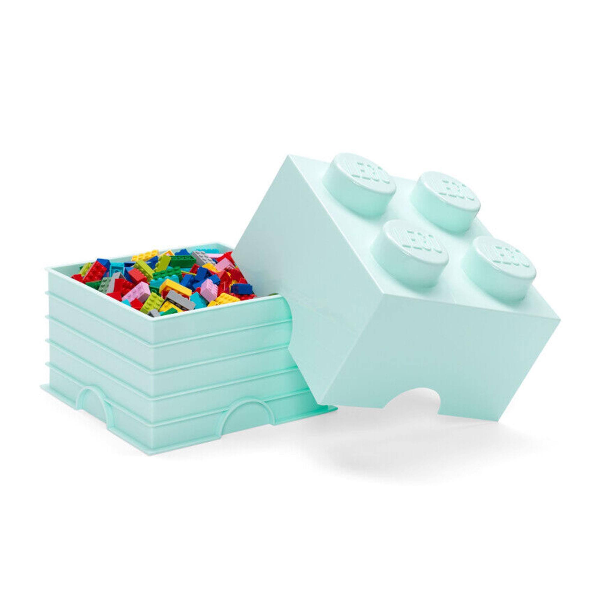 Alt View 10. Room Copenhagen - LEGO Storage Brick 4, Aqua - Aqua.