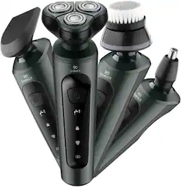 Dazzed Corner - 4-in-1 Electric Shaver for Men, Rechargeable, Trimmer, Brush