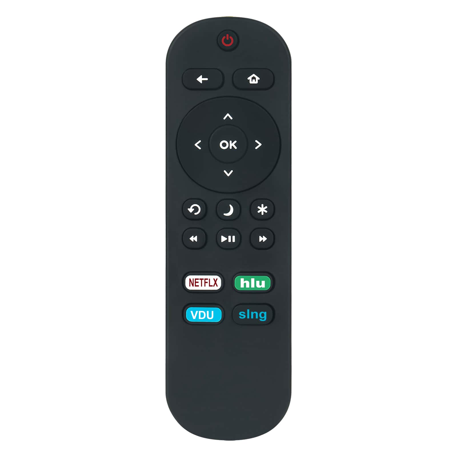 WINFLIKE - New Replacement Remote fit for All Hisense Roku TV, Universal fit for Hisense Smart Built-in Roku TV Remote Controller - Black