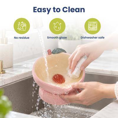 Easy to Clean  
No residue  
Smooth glaze  
Dishwasher safe