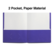 Alt View 2. Staples - Staples Smooth 2-Pocket Paper Folder, Indigo, 25/Box (27534-CC) - Indigo.