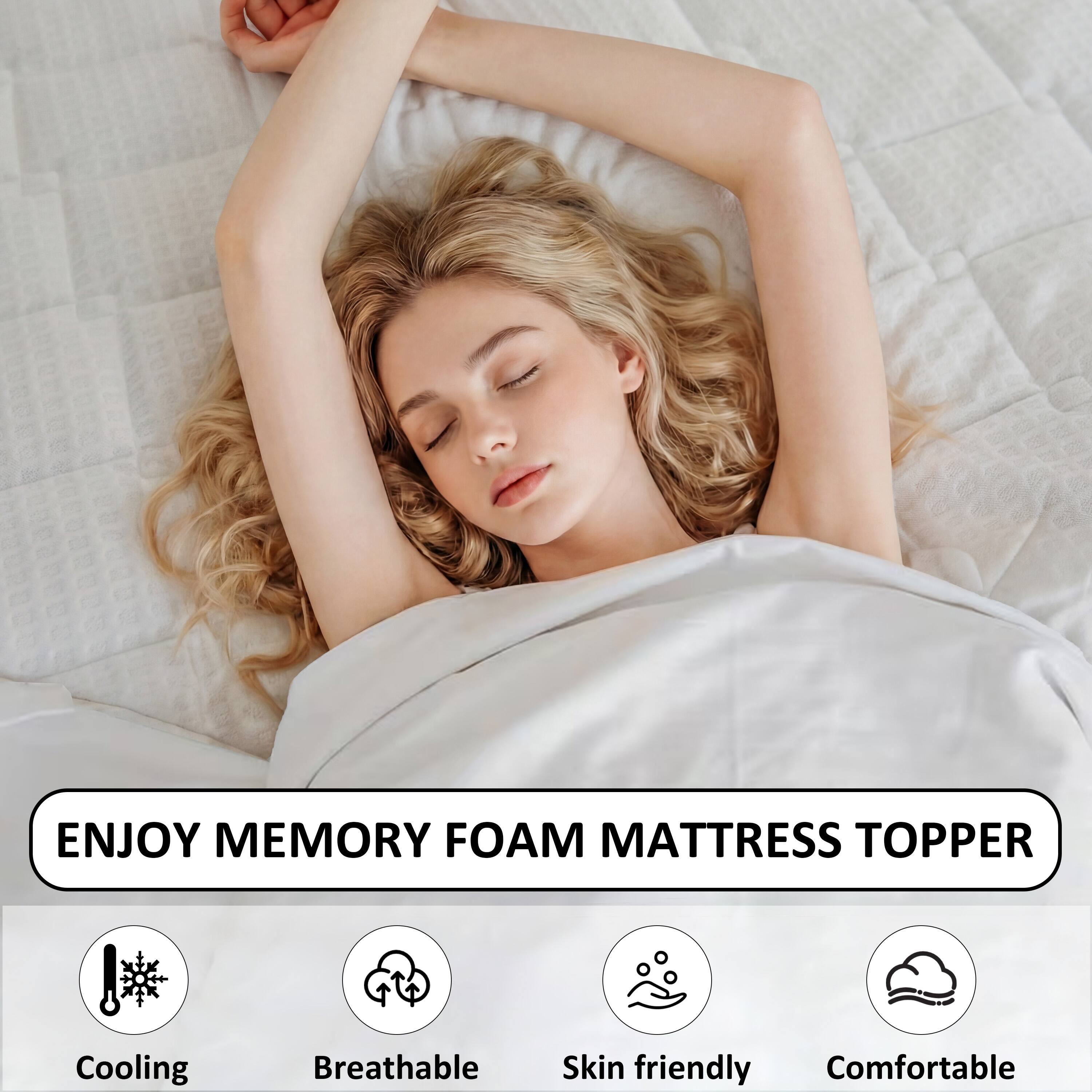 ENJOY MEMORY FOAM MATTRESS TOPPER

Cooling  
Breathable  
Skin friendly  
Comfortable