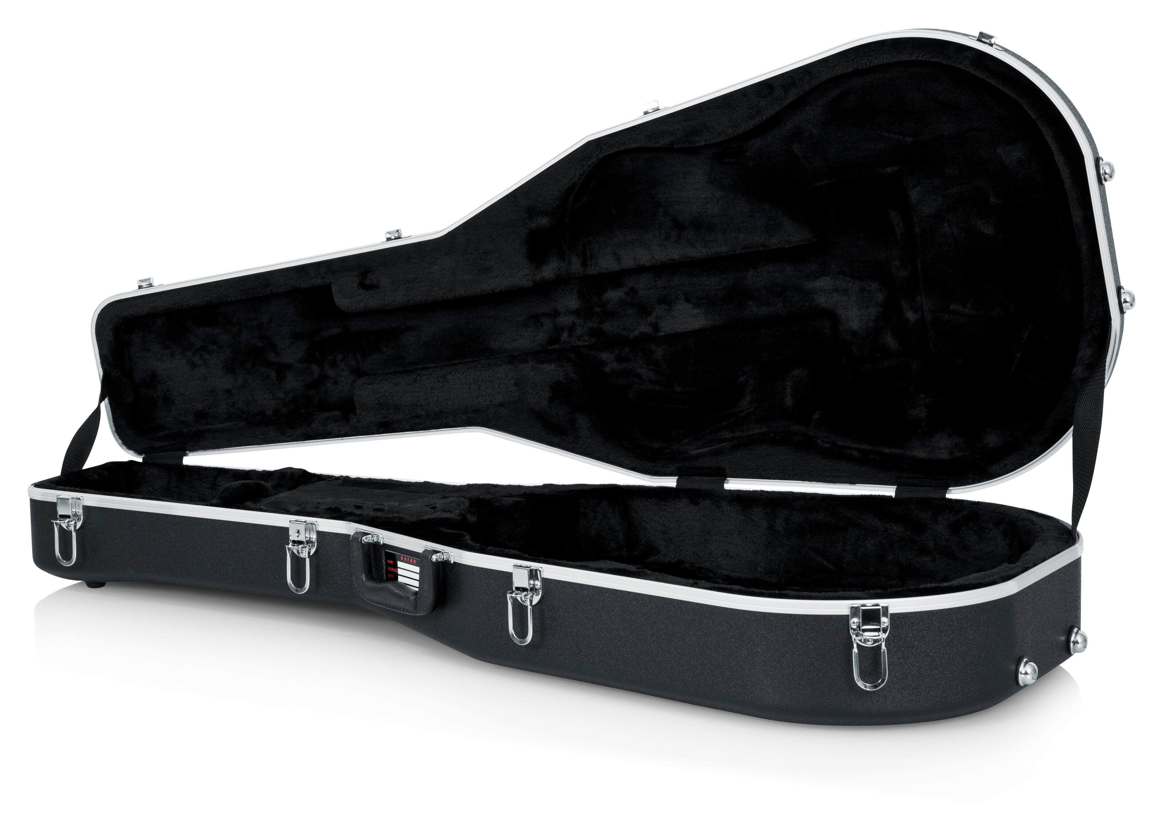 Alt View 13. Gator Cases - Deluxe Molded Dreadnought Guitar Case - Black.