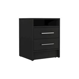 TuHome - Eter Nightstand Black MDF - Brown