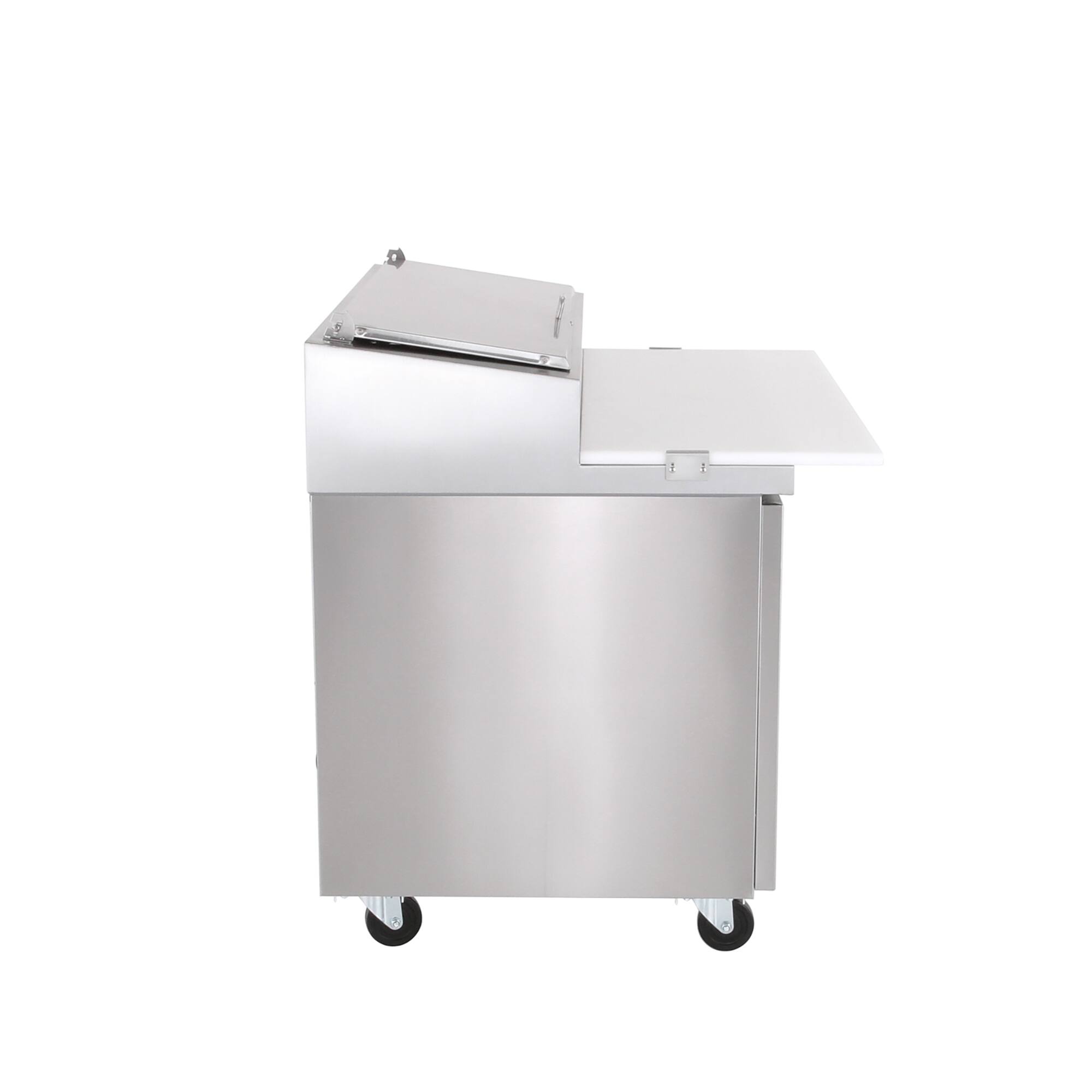 Alt View 8. Magic Chef - Commercial 13.8 cu. ft. Single Door Pizza Refrigerator in Stainless Steel - Stainless Steel.