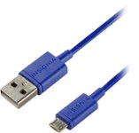 Front Zoom. Insignia™ - 3' USB Type A-to-Micro USB Device Cable - Blue/green.