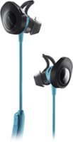 Bose - SoundSport Wireless Sports In-Ear Earbuds - Aqua - Front_Zoom