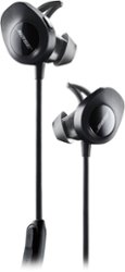 Bose - SoundSport Wireless Sports In-Ear Earbuds - Black - Front_Zoom