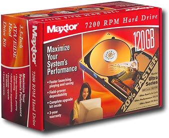 Angle Standard. Maxtor - 120.0GB Internal Hard Drive.