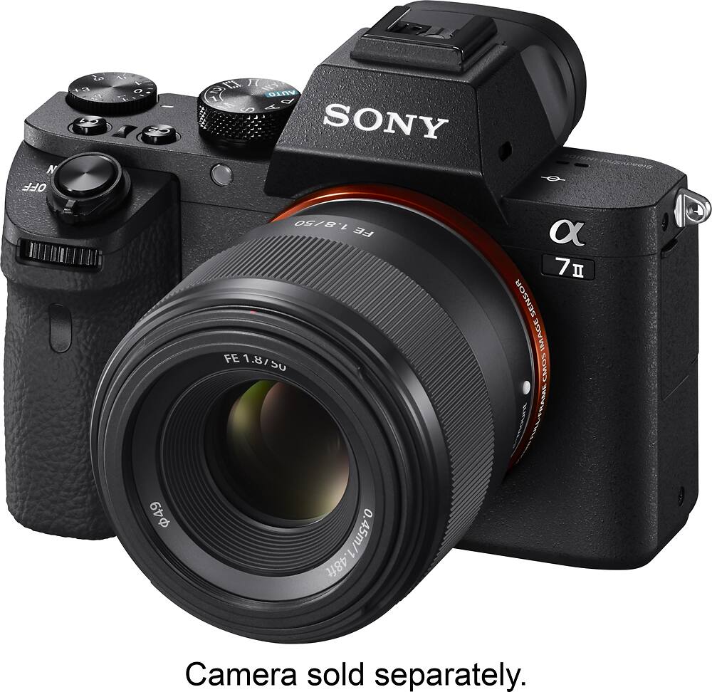 Alt View 11. Sony - FE 50mm f/1.8 Prime Lens for Sony Alpha E-mount Cameras - Black.