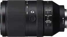 Front. Sony - FE 70-300mm f/4.5-5.6 G OSS Telephoto Lens for Alpha E-mount Cameras - Black.