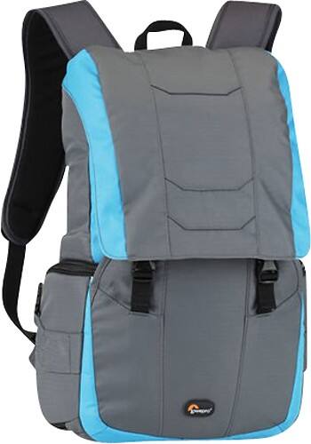 Angle Standard. Lowepro - Versapack 200 Bundle Camera Backpack - Gray/Polar Blue.