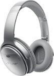 Front Zoom. Bose - QuietComfort 35 Wireless Noise Cancelling Headphones - Silver.