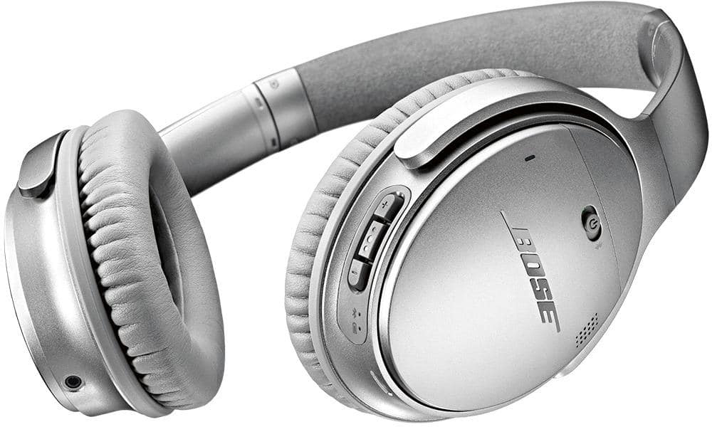 Alt View 13. Bose - QuietComfort 35 Wireless Noise Cancelling Headphones - Silver.