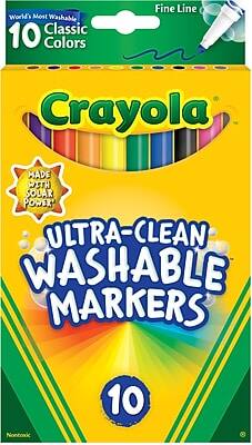 World's Most Washable
10 Classic Colors
Fine Line
Crayola
MADE WITH SOLAR POWER
ULTRA-CLEAN WASHABLE MARKERS
10
Non-toxic