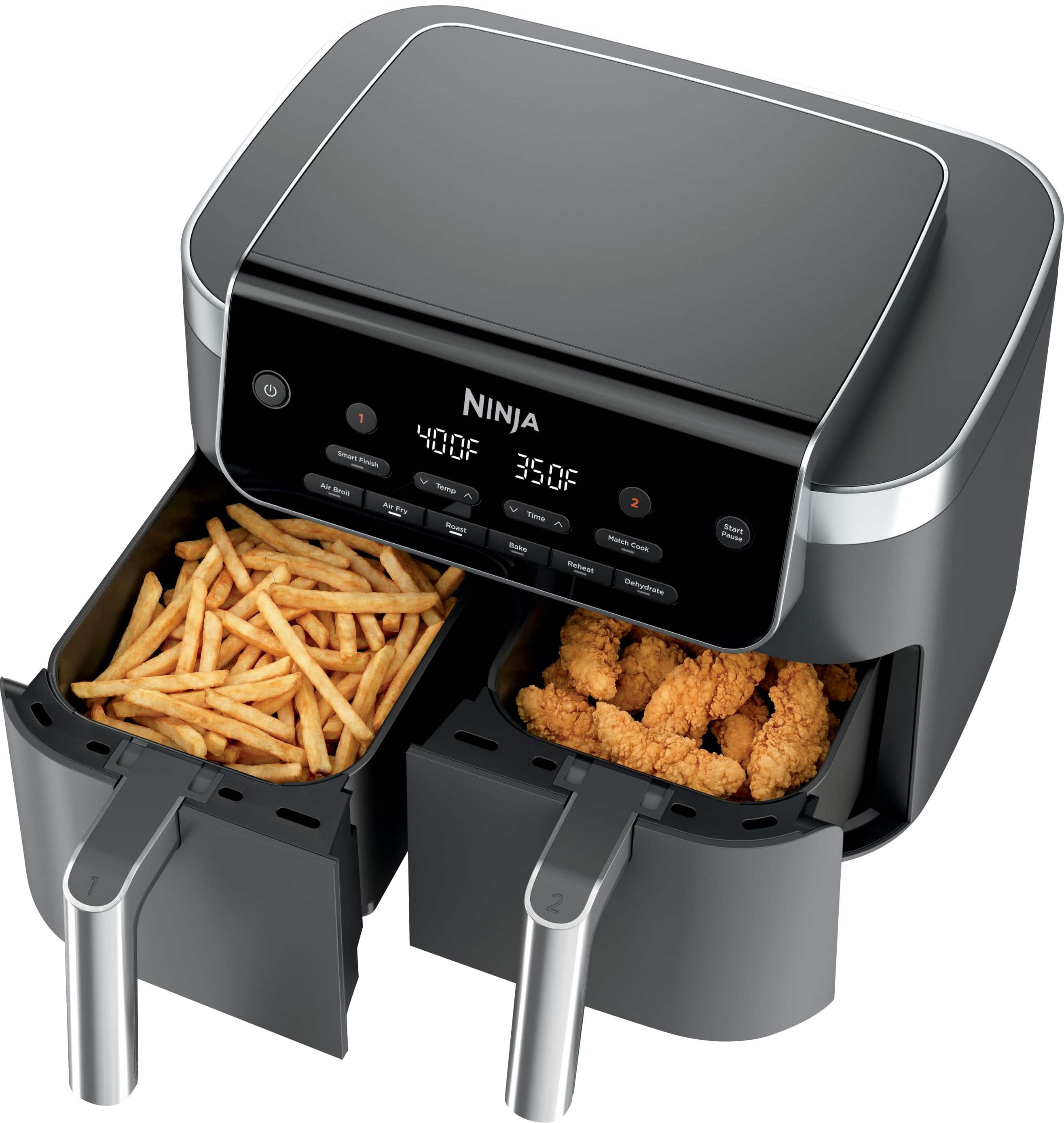 Ninja DualZone 6 in 1 8 QT Dual Air Fryer Black - Best Buy
