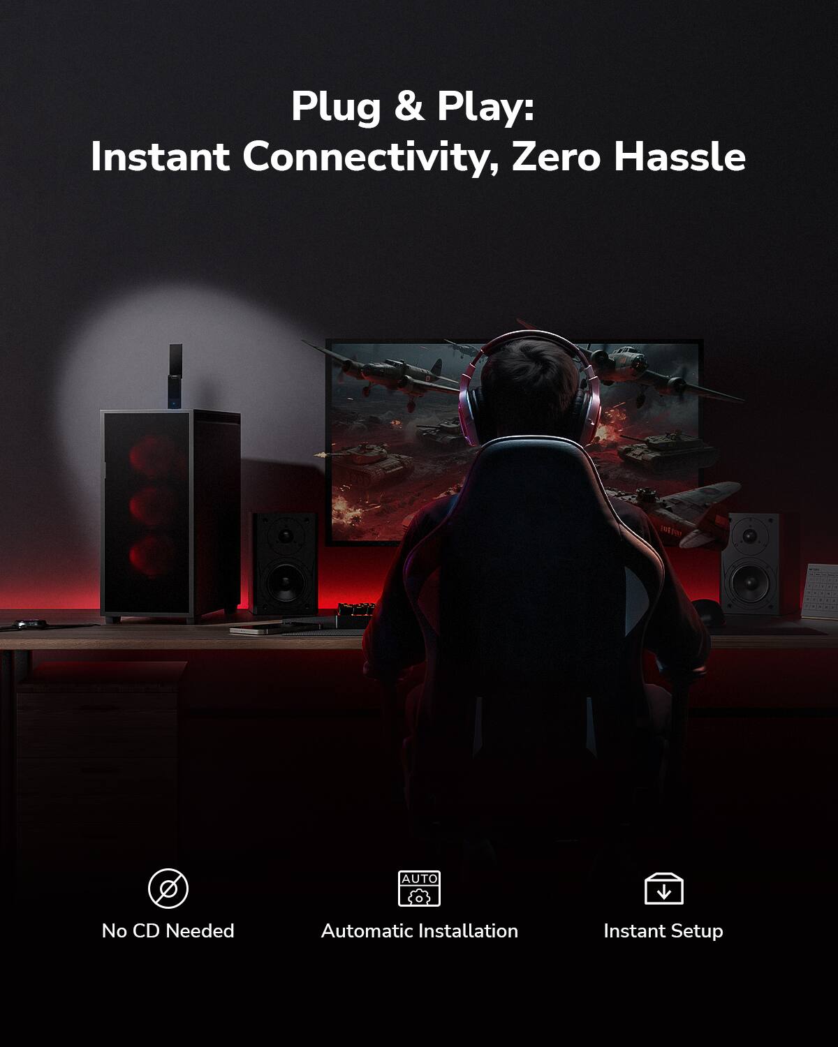 Plug & Play: Instant Connectivity, Zero Hassle (NEFo AUTO No CD Needed Automatic Installation Instant Setup)