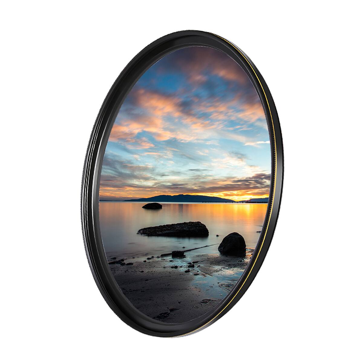 Alt View 3. Haida - Haida Greystone 1.8 6-Stop Multi-Coated Neutral Density Filter - 82mm - Dark Gray.