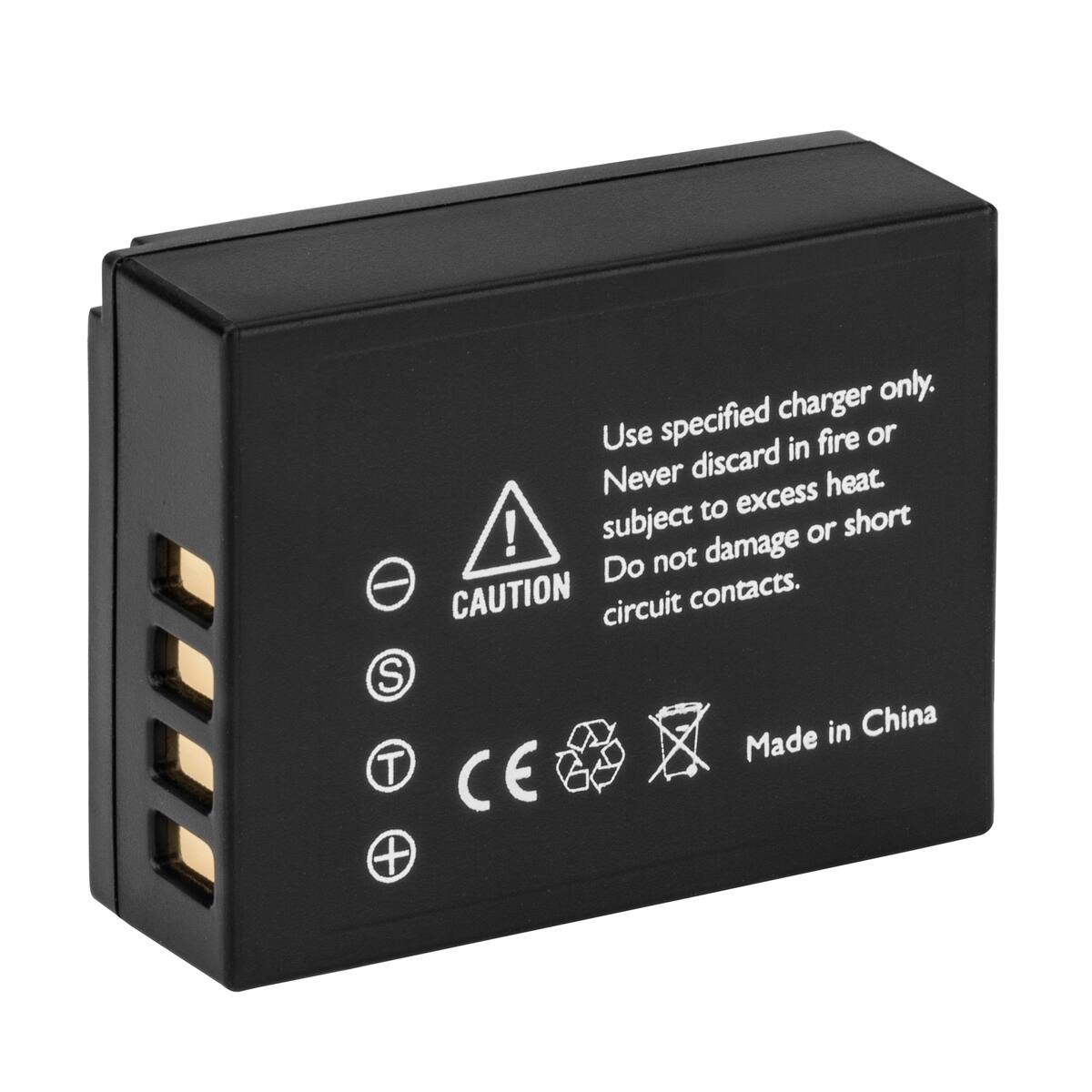 Use specified charger only.  
Never discard in fire or subject to excess heat.  
Do not damage or short circuit contacts.  
CAUTION  
Made in China  
CE