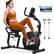Left. MERACH - New MERACH S23 Recumbent Exercise Bike Indoor Magnetic Stationary Bike Bluetooth - Black.