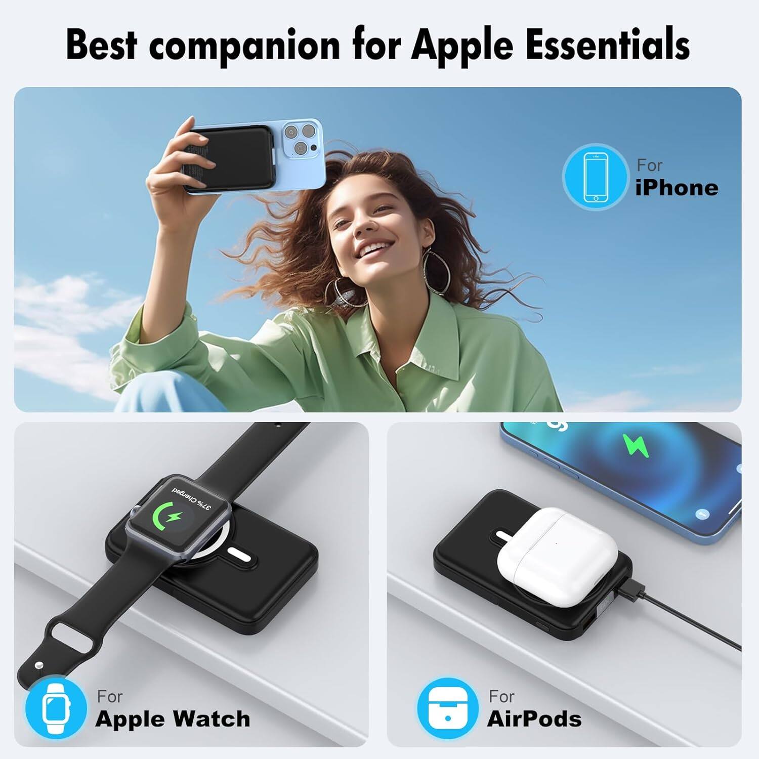 Best companion for Apple Essentials

For iPhone

For Apple Watch

For AirPods