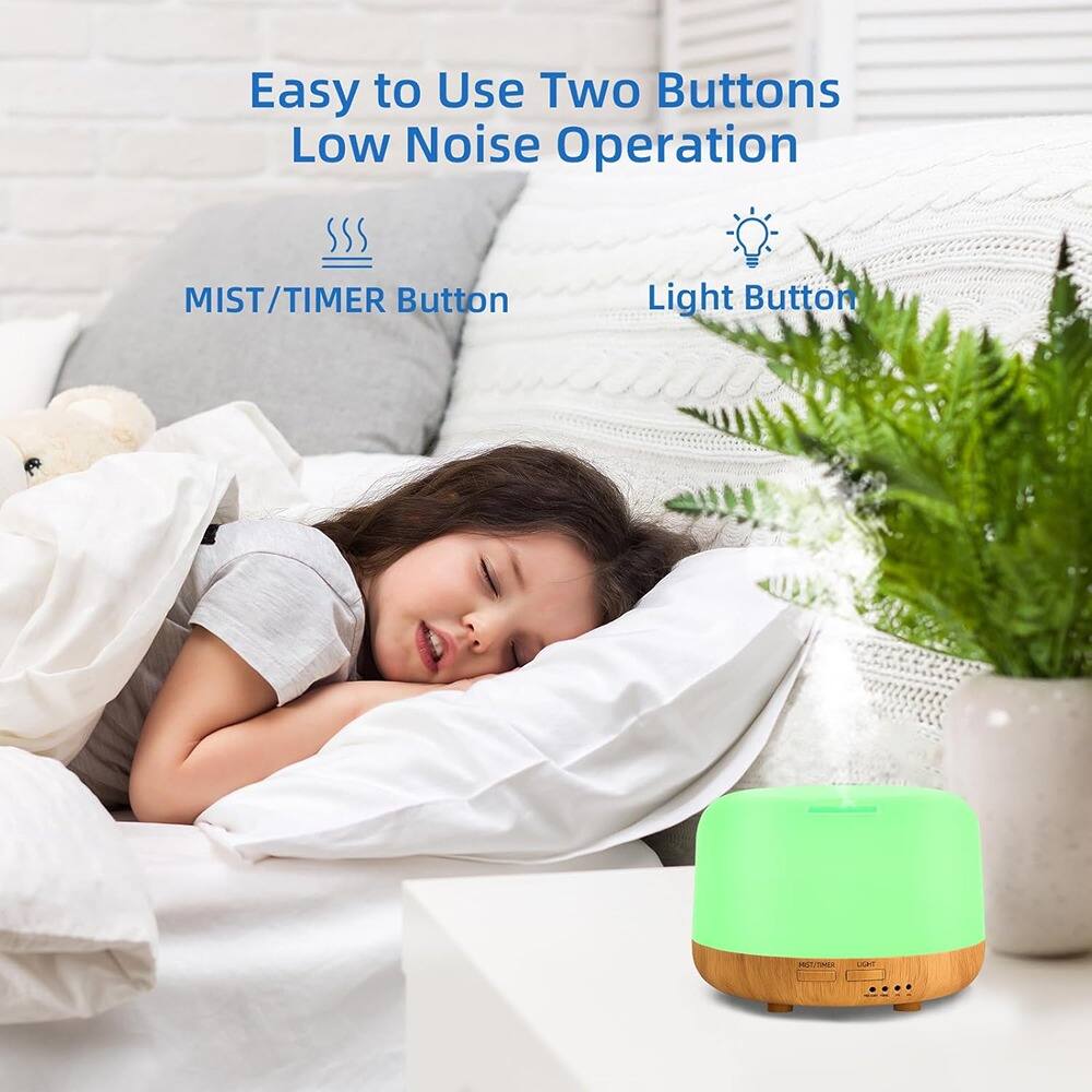 Easy to Use Two Buttons Low Noise Operation  
MIST/TIMER Button  
Light Button
