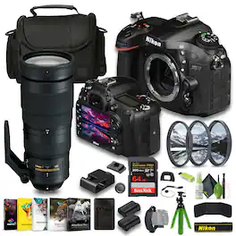 Nikon - D7200 24.2 MP DX-Format Digital SLR Camera (1554) Bundle (International Version) - Black
