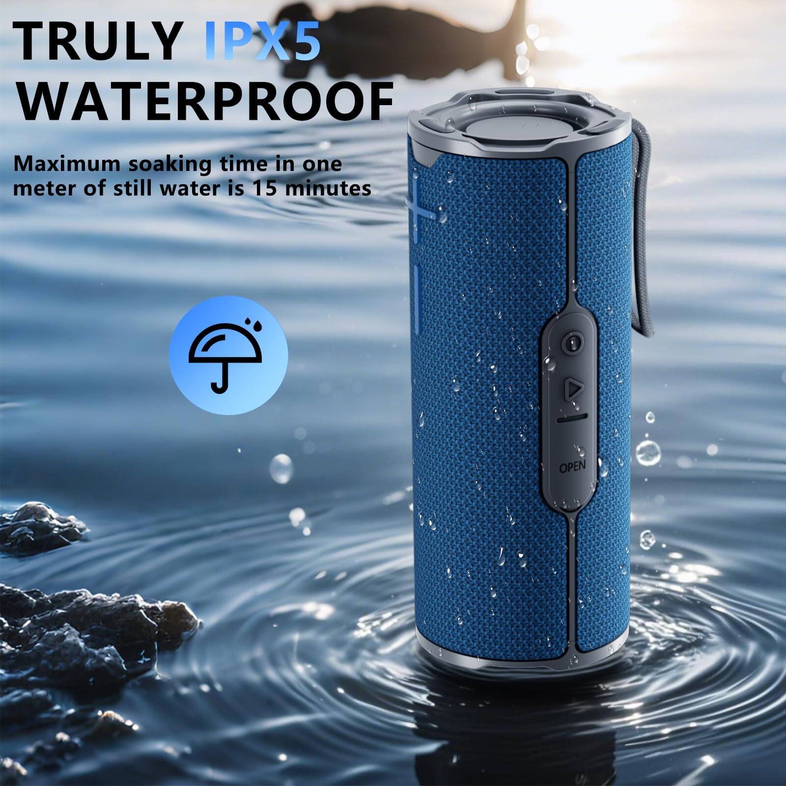 TRULY IPX5 WATERPROOF

Maximum soaking time in one meter of still water is 15 minutes