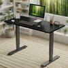 Front. GOODSILO - Electric Height Adjustable Standing Desk with Programmable Memory and Quiet Motor for Home Office and Gaming Setup - Black.