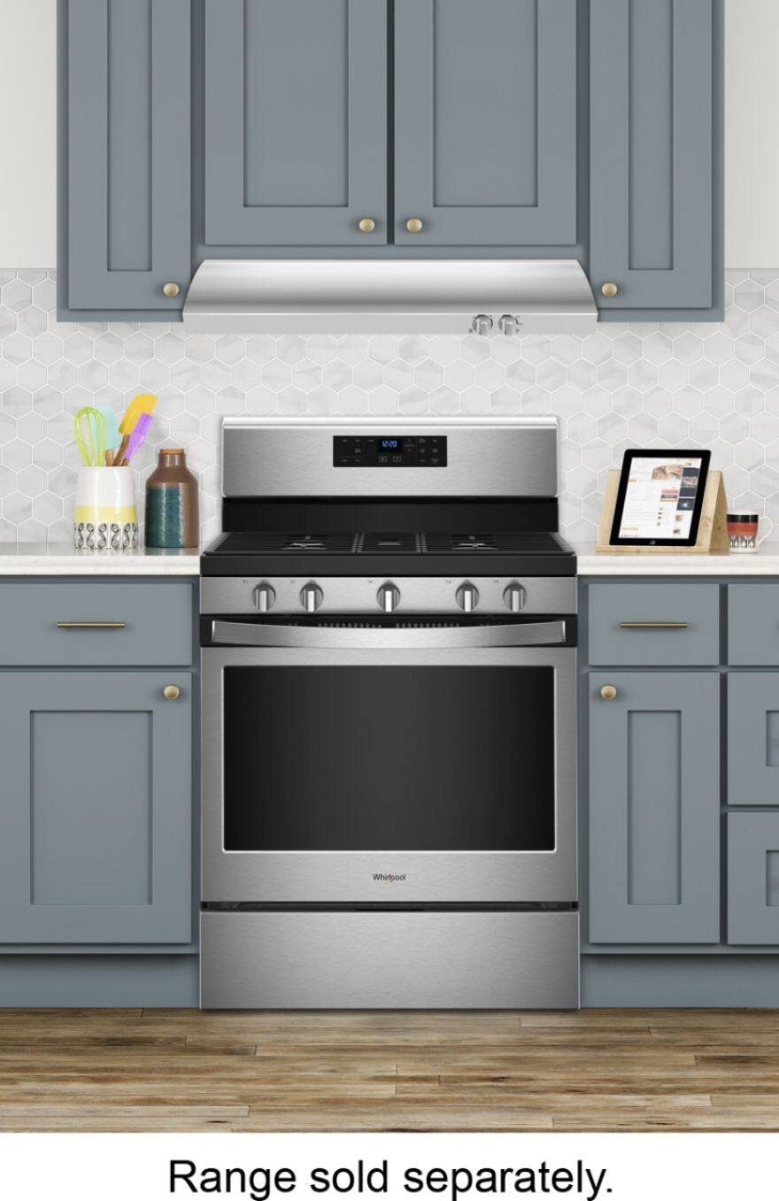 Alt View 13. Whirlpool - 30" Convertible Range Hood - Stainless steel.