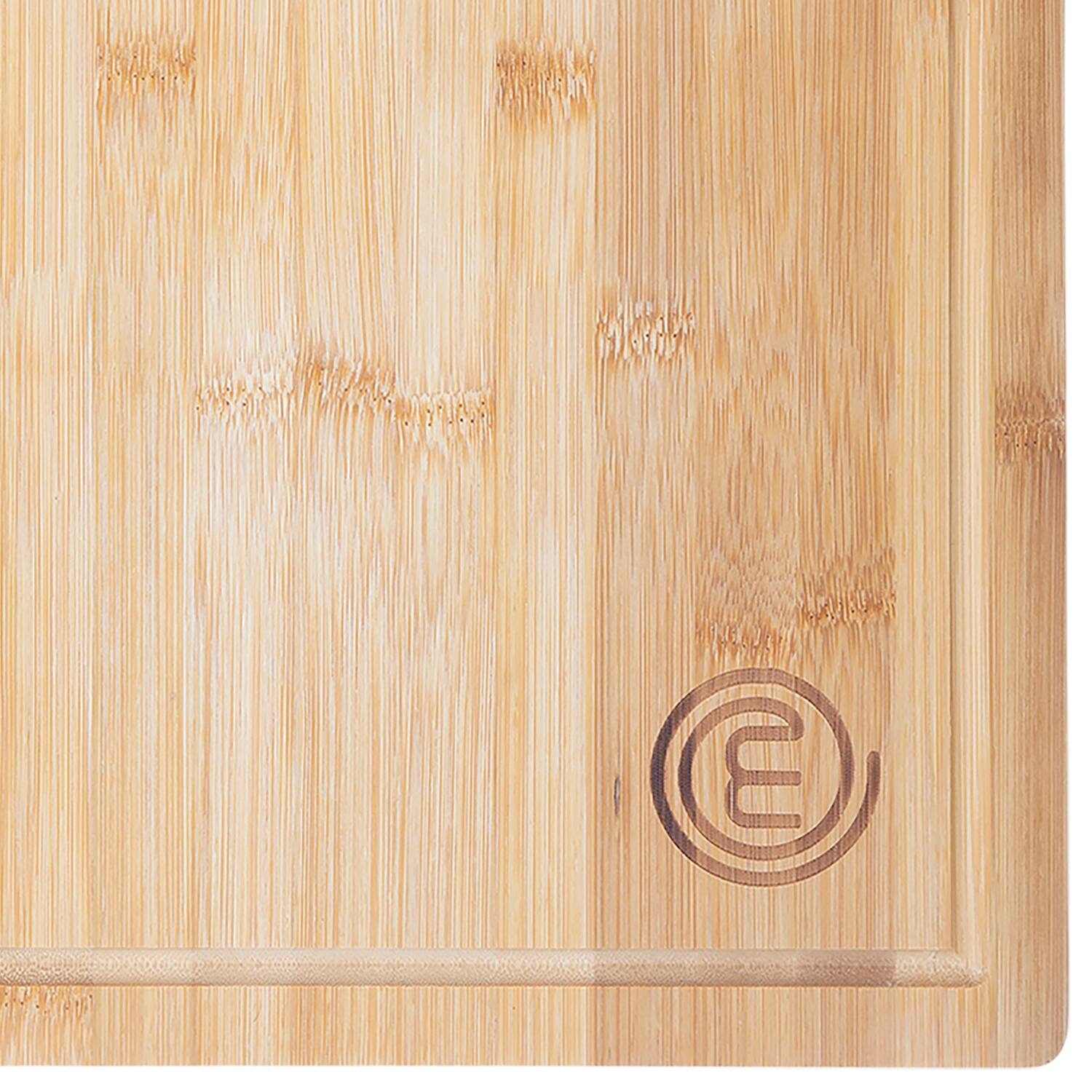 Back. MasterChef - Extra-Large Bamboo Cutting Board - Beige.