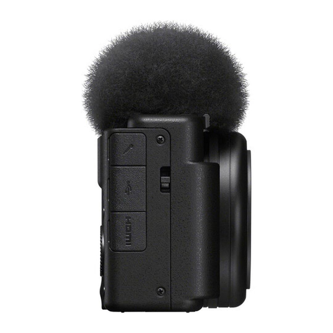 Back. Sony - Sony ZV-1F Vlogging Camera (Black) + 64GB Card + Case + ZeeTech Bundle - Black.