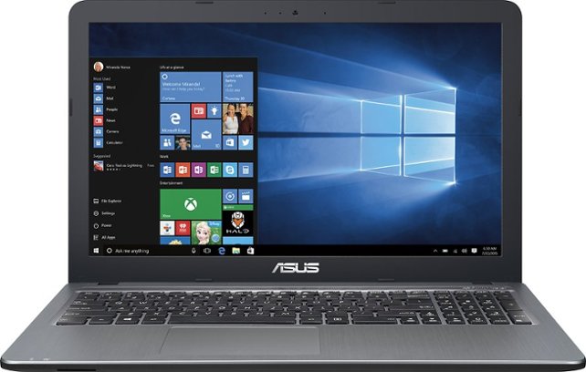 Asus - VivoBook X540SA 15.6" Laptop - Intel Pentium - 4GB Memory - 500GB Hard Drive - Silver - Front Zoom