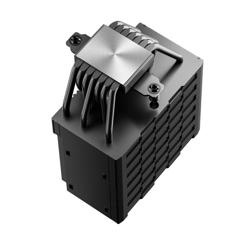 Left. Sudokoo - SK700V AM5-Designated Digital Air Cooler, Single Tower, M-Winding Tech Fan, 7 Copper Heat Pipes, L-Rail Lock Mount - Black.